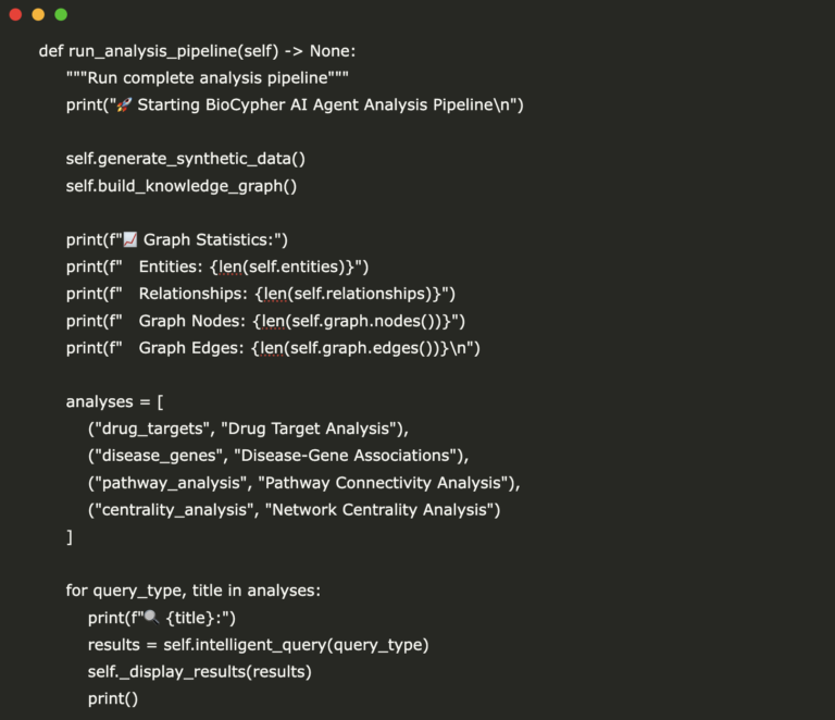 Building a BioCypher-Powered AI Agent for Biomedical Knowledge Graph Generation and Querying